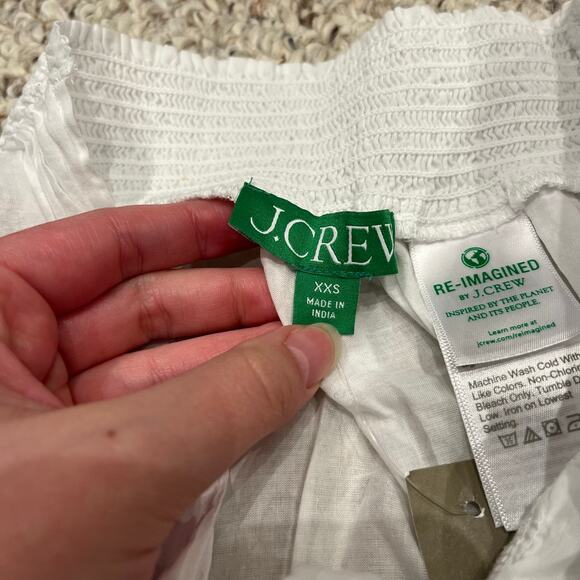 NWT J Crew Convertible beach sarong Sz XS White Vacation Resortwear Coastal - Picture 7 of 8